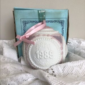 Vtg 1989 Lladro Porcelain Christmas Ornament W/Box